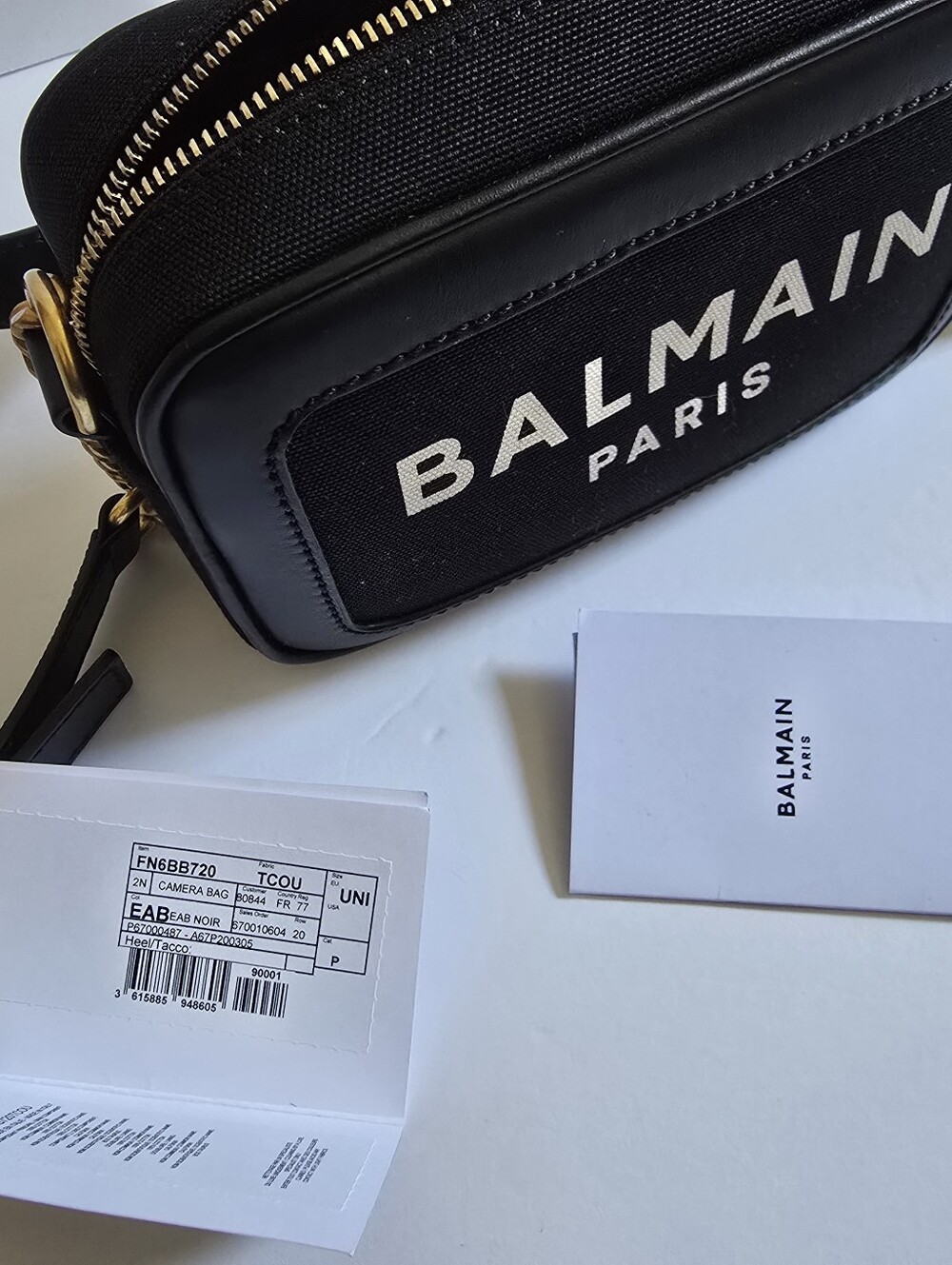 Balmain B-Army Small Camera Bag Black - Picture 8 of 11